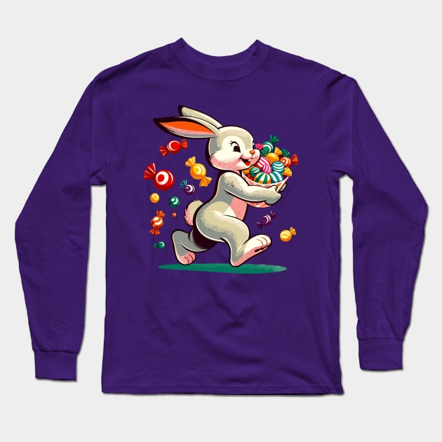 Cute bunny carrying candies Long Sleeve T-Shirt by Art_Boys